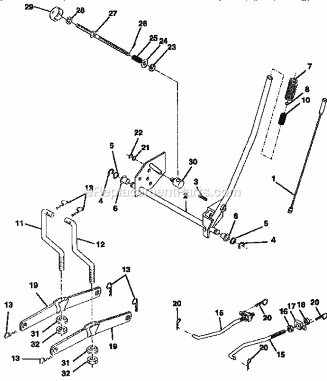 Page I Diagram and Parts List for 917257551  Craftsman Lawn Tractor