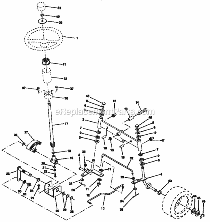 Page D Diagram and Parts List for 917257560  Craftsman Lawn Tractor