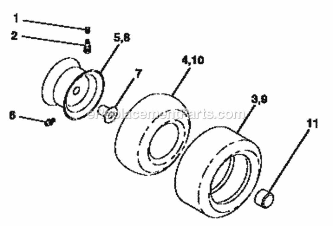 Page G Diagram and Parts List for 917257561  Craftsman Lawn Tractor