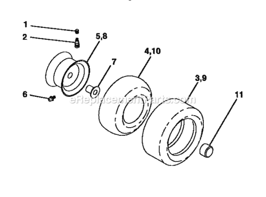 Page G Diagram and Parts List for 917257562  Craftsman Lawn Tractor