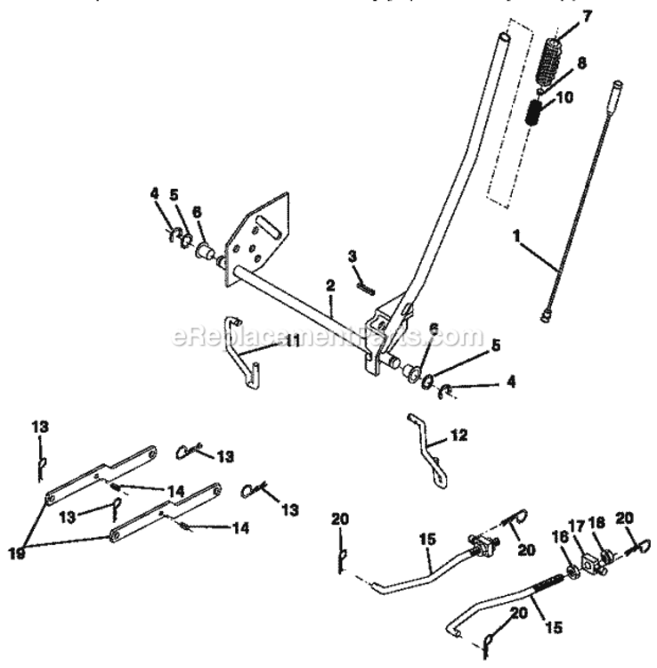 Page I Diagram and Parts List for 917257571  Craftsman Lawn Tractor