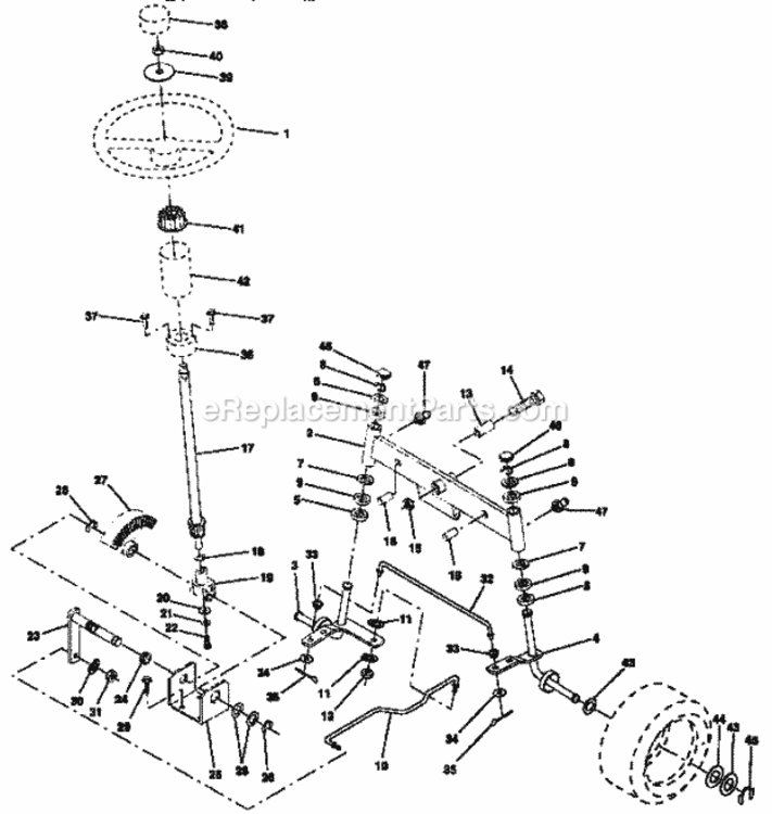Page D Diagram and Parts List for 917257640  Craftsman Lawn Tractor