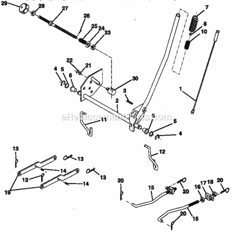 Page I Diagram and Parts List for 917257640  Craftsman Lawn Tractor