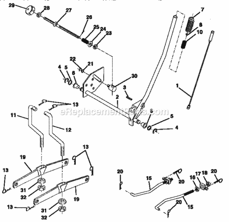 Page I Diagram and Parts List for 917257642  Craftsman Lawn Tractor