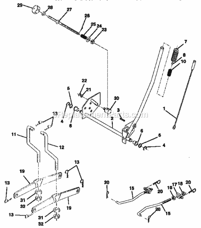 Page I Diagram and Parts List for 917257643  Craftsman Lawn Tractor