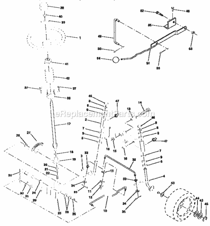 Page D Diagram and Parts List for 917257651  Craftsman Lawn Tractor