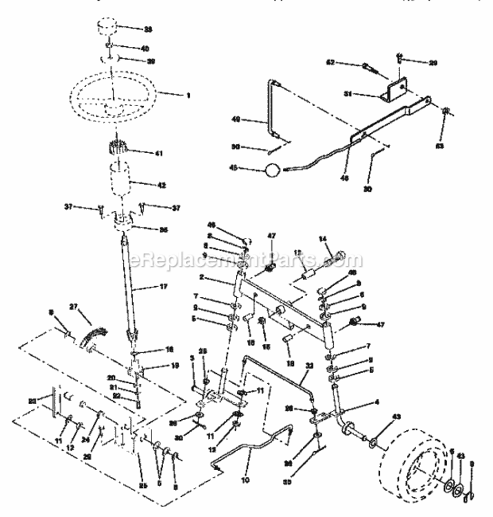 Page D Diagram and Parts List for 917257652  Craftsman Lawn Tractor