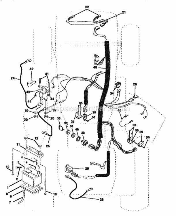 Page A Diagram and Parts List for 917257653  Craftsman Lawn Tractor