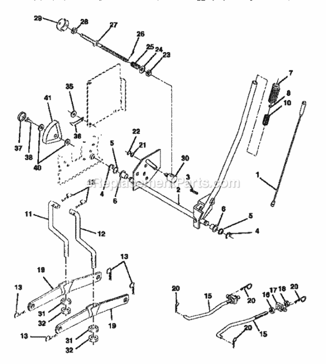 Page I Diagram and Parts List for 917257653  Craftsman Lawn Tractor