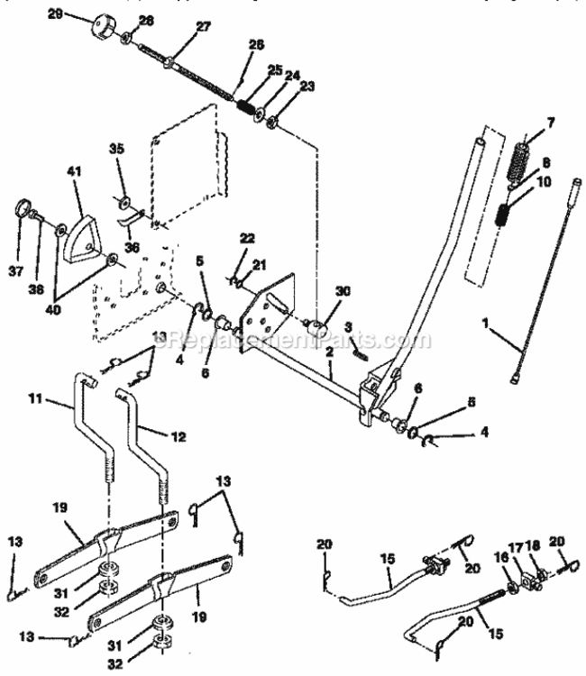 Page I Diagram and Parts List for 917257661  Craftsman Lawn Tractor