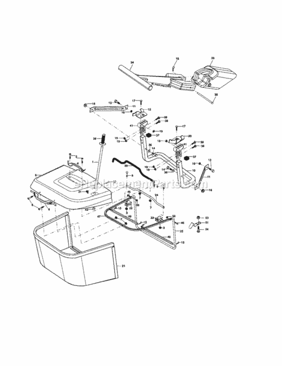Page K Diagram and Parts List for 917257670  Craftsman Lawn Tractor
