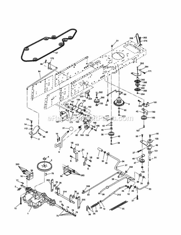 Page C Diagram and Parts List for 917257670  Craftsman Lawn Tractor