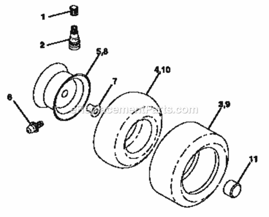 Page G Diagram and Parts List for 917257690  Craftsman Lawn Tractor