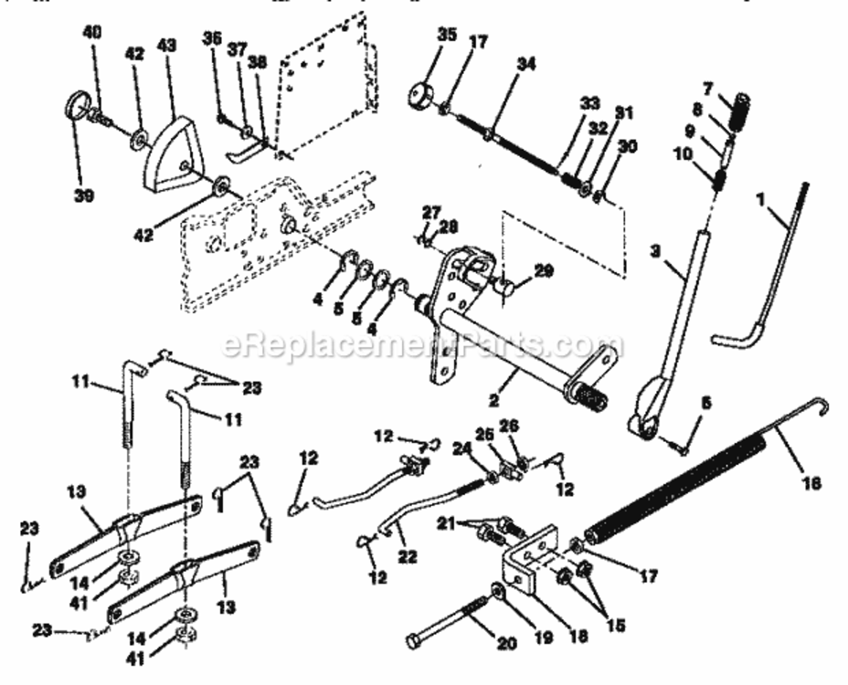 Page G Diagram and Parts List for 917257721  Craftsman Lawn Tractor