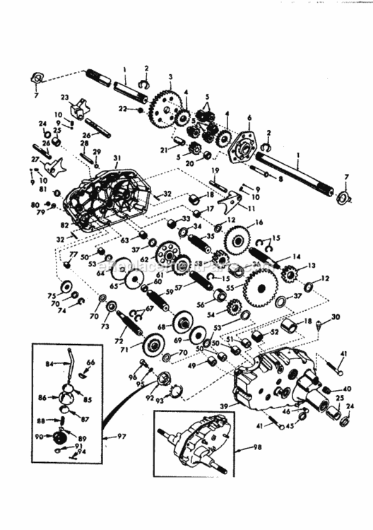 Page K Diagram and Parts List for 917257740  Craftsman Lawn Tractor