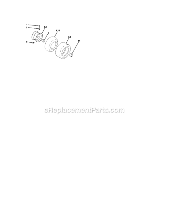 Page H Diagram and Parts List for 917258010  Craftsman Lawn Tractor