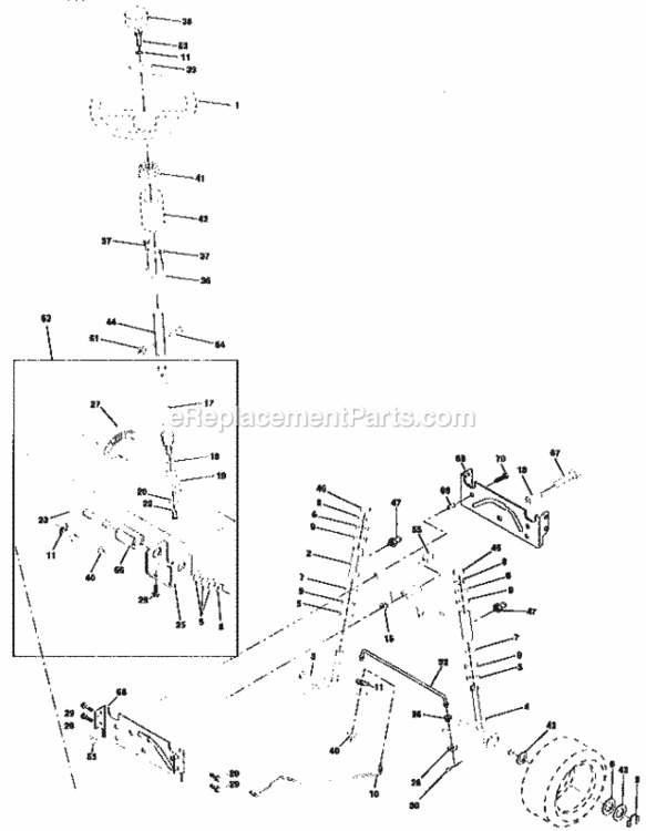 Page D Diagram and Parts List for 917258021  Craftsman Lawn Tractor