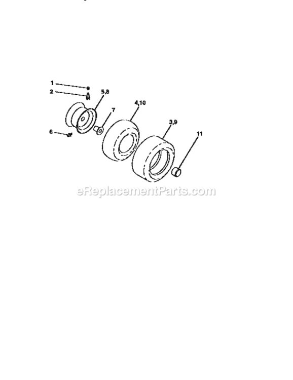 Page G Diagram and Parts List for 917258030  Craftsman Lawn Tractor