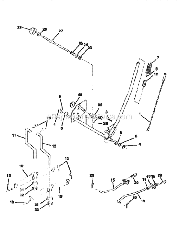 Page I Diagram and Parts List for 917258030  Craftsman Lawn Tractor