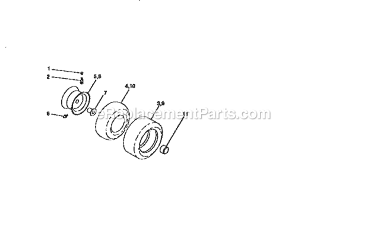 Page F Diagram and Parts List for 917258050  Craftsman Lawn Tractor
