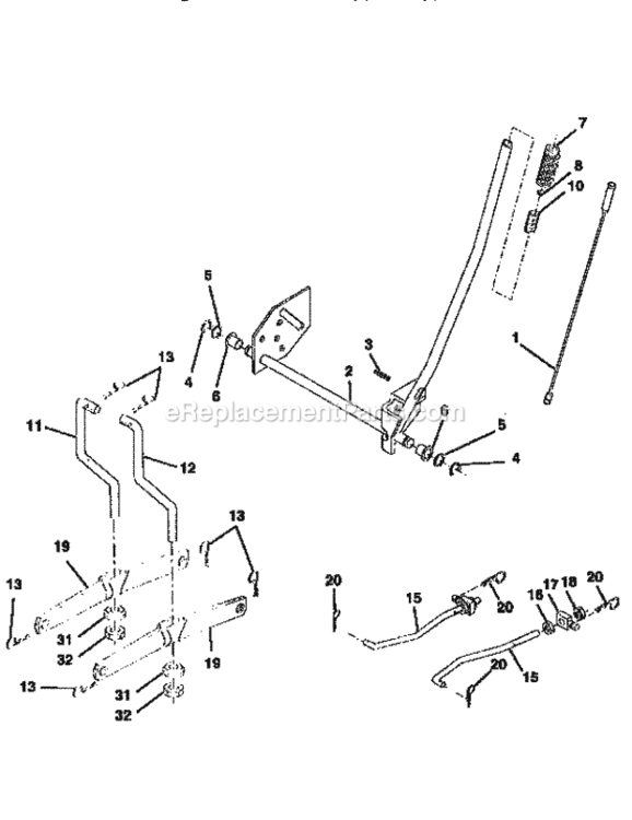 Page I Diagram and Parts List for 917258050  Craftsman Lawn Tractor