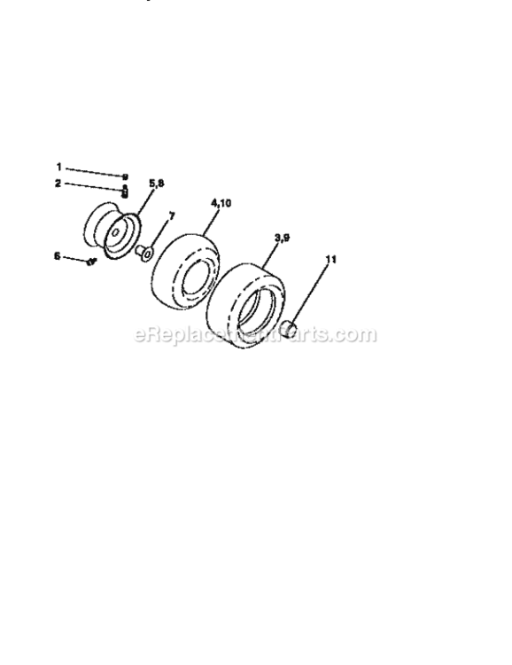 Page G Diagram and Parts List for 917258051  Craftsman Lawn Tractor