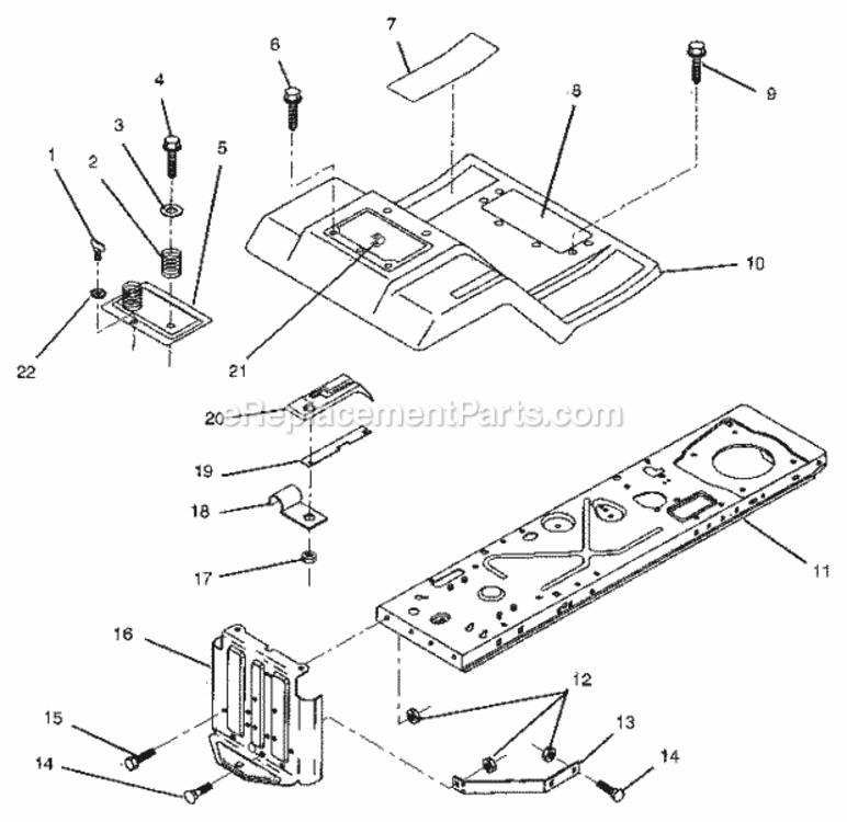 Page C Diagram and Parts List for 917258140  Craftsman Lawn Tractor