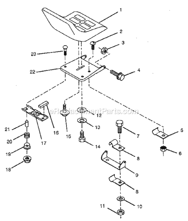 Page D Diagram and Parts List for 917258140  Craftsman Lawn Tractor