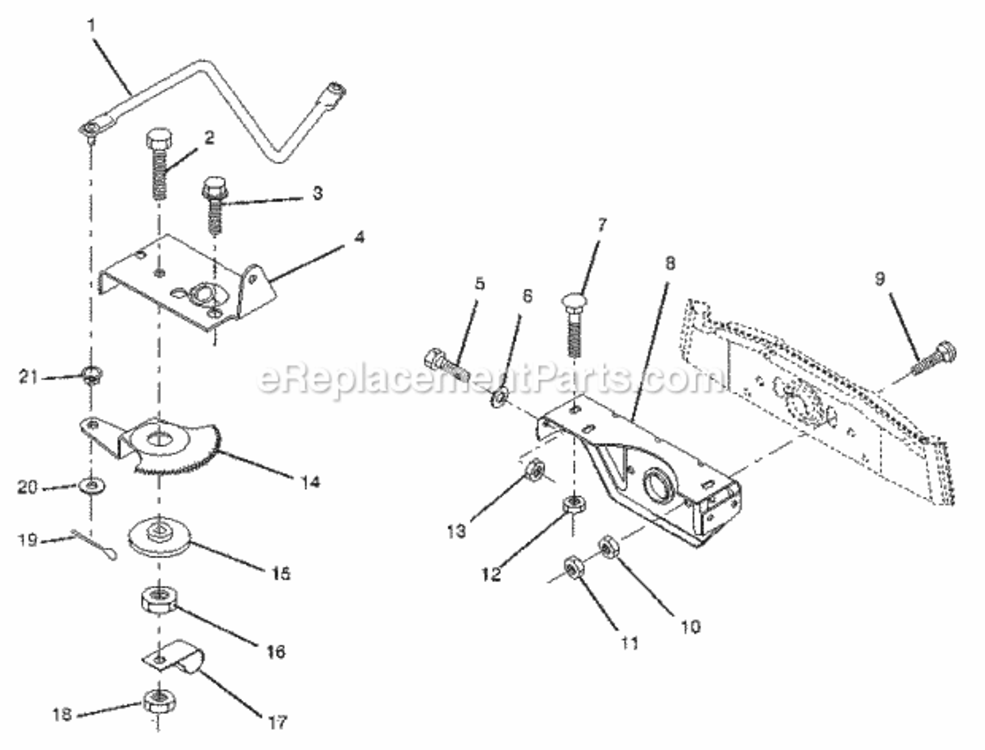 Page G Diagram and Parts List for 917258140  Craftsman Lawn Tractor