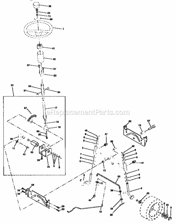 Page D Diagram and Parts List for 917258171  Craftsman Lawn Tractor