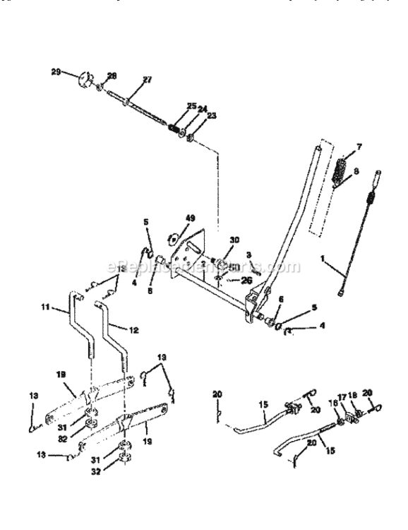Page I Diagram and Parts List for 917258171  Craftsman Lawn Tractor
