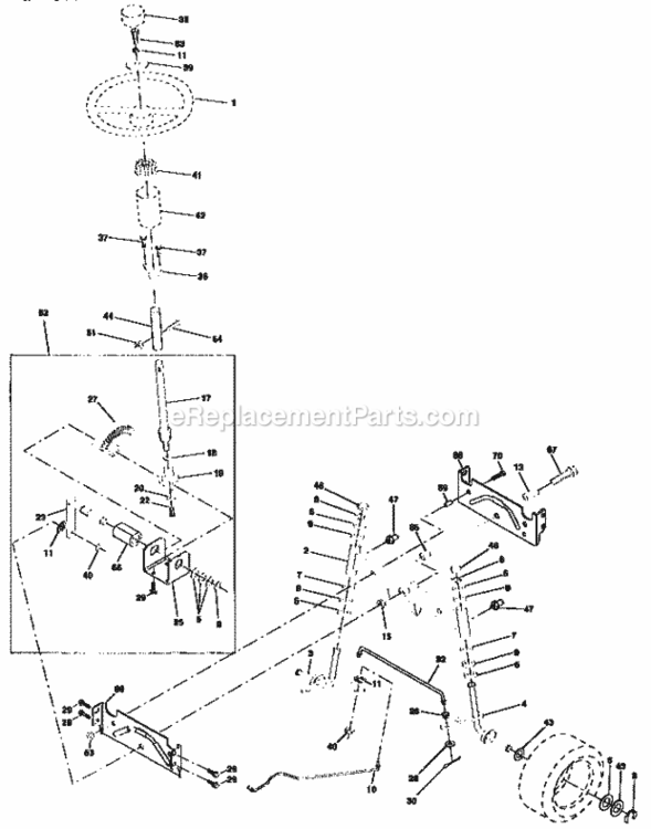 Page D Diagram and Parts List for 917258172  Craftsman Lawn Tractor