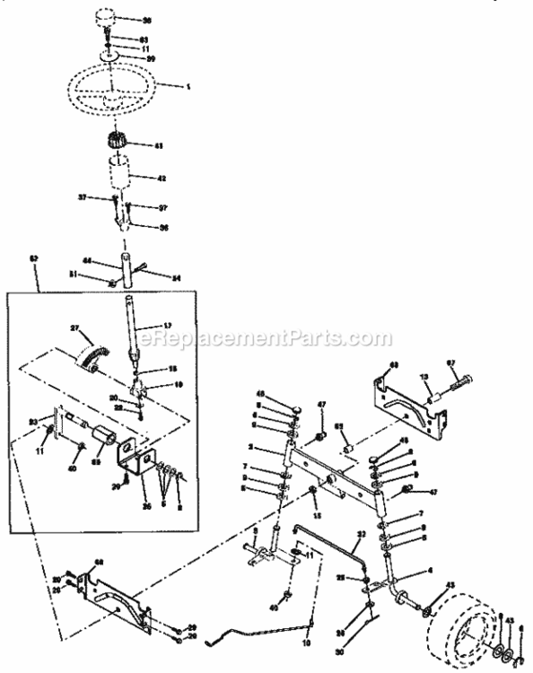 Page D Diagram and Parts List for 917258260  Craftsman Lawn Tractor