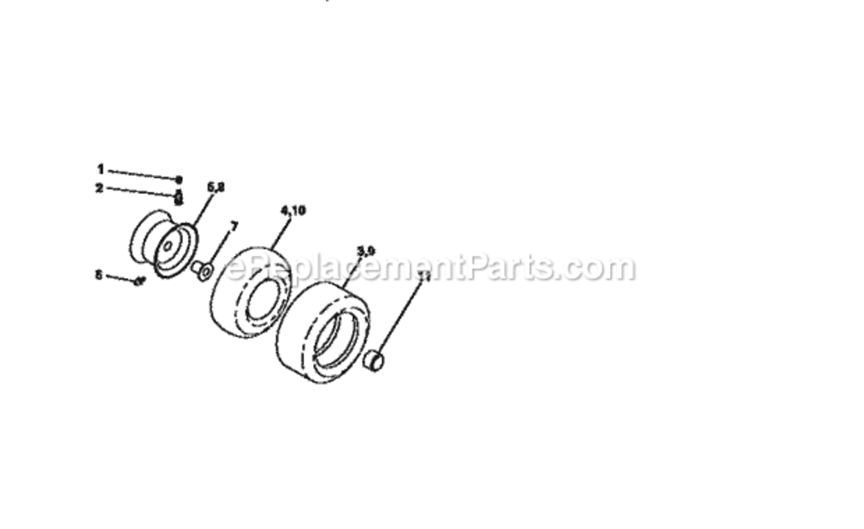 Page I Diagram and Parts List for 917258270  Craftsman Lawn Tractor