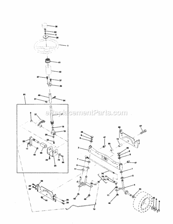 Page D Diagram and Parts List for 917258440  Craftsman Lawn Tractor