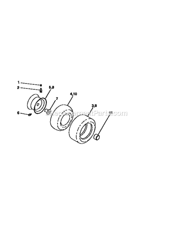 Page G Diagram and Parts List for 917258450  Craftsman Lawn Tractor