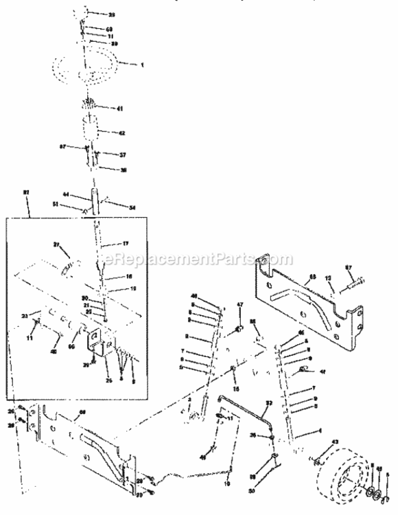 Page D Diagram and Parts List for 917258520  Craftsman Lawn Tractor