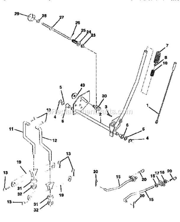 Page I Diagram and Parts List for 917258520  Craftsman Lawn Tractor