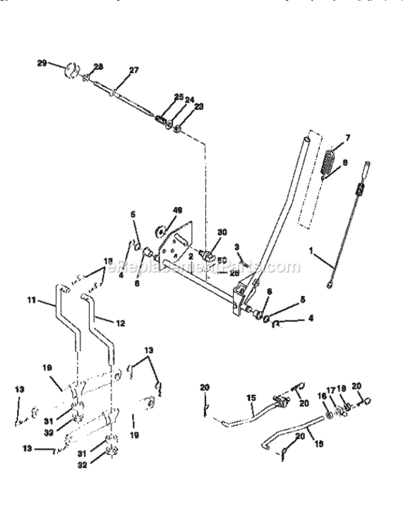 Page I Diagram and Parts List for 917258522  Craftsman Lawn Tractor