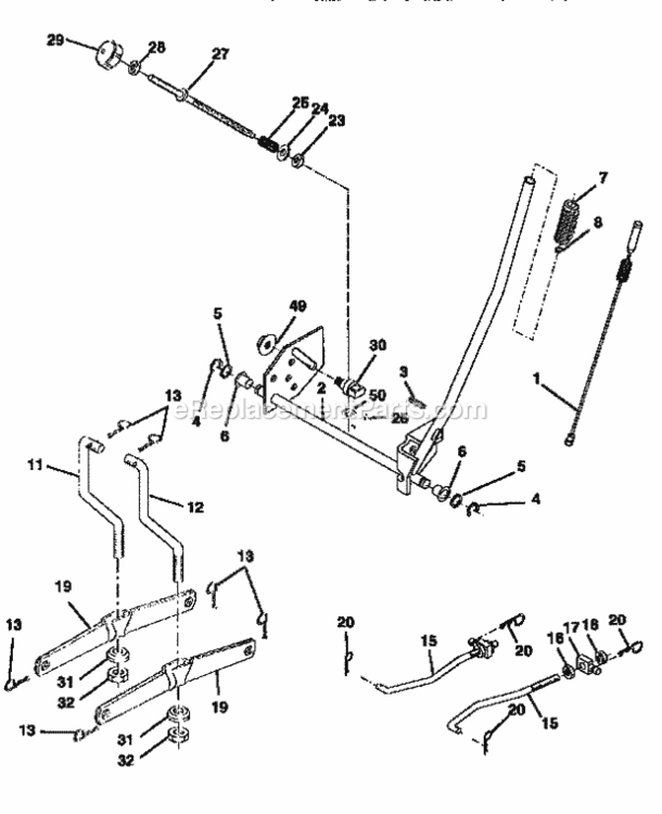 Page I Diagram and Parts List for 917258531  Craftsman Lawn Tractor