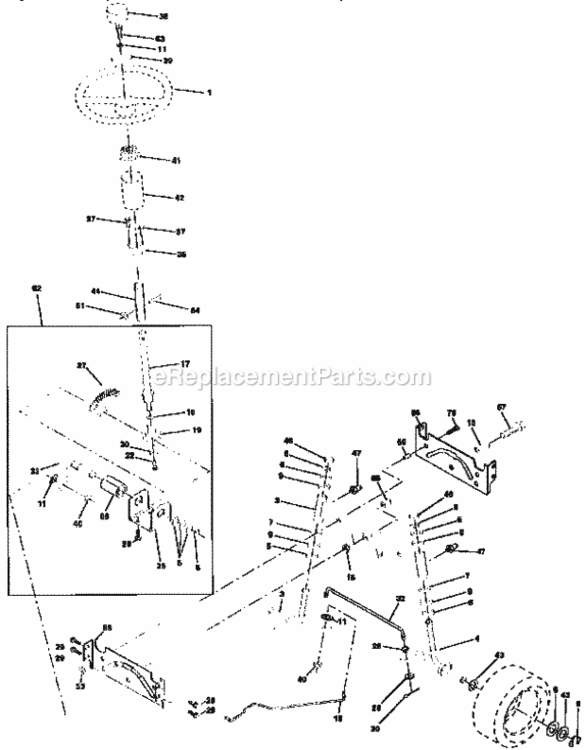 Page D Diagram and Parts List for 917258532  Craftsman Lawn Tractor