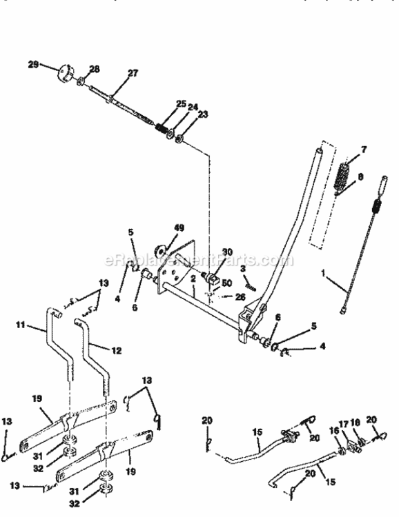 Page I Diagram and Parts List for 917258532  Craftsman Lawn Tractor