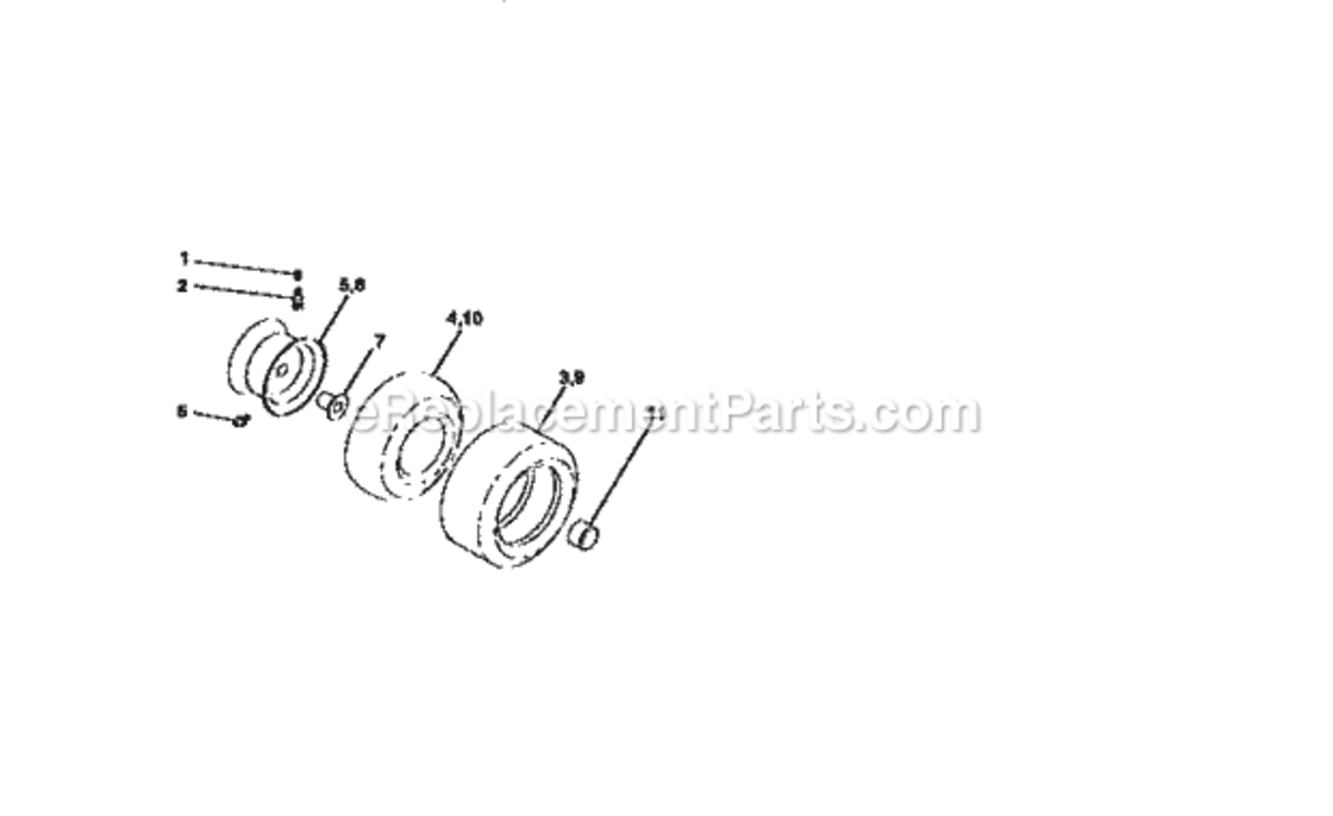 Page F Diagram and Parts List for 917258534  Craftsman Lawn Tractor