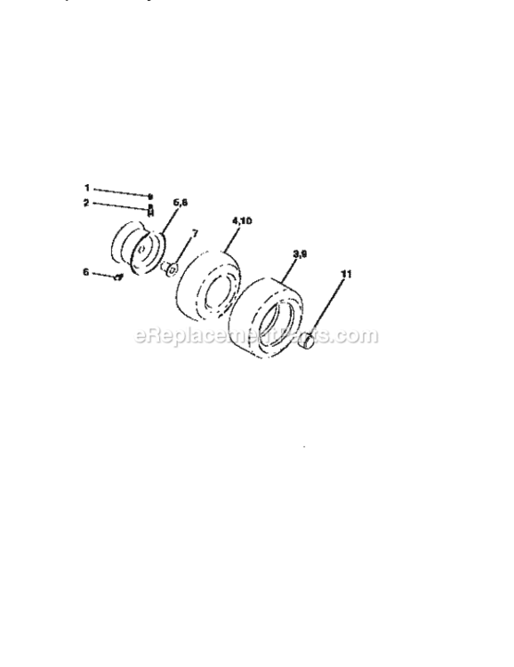 Page F Diagram and Parts List for 917258535  Craftsman Lawn Tractor