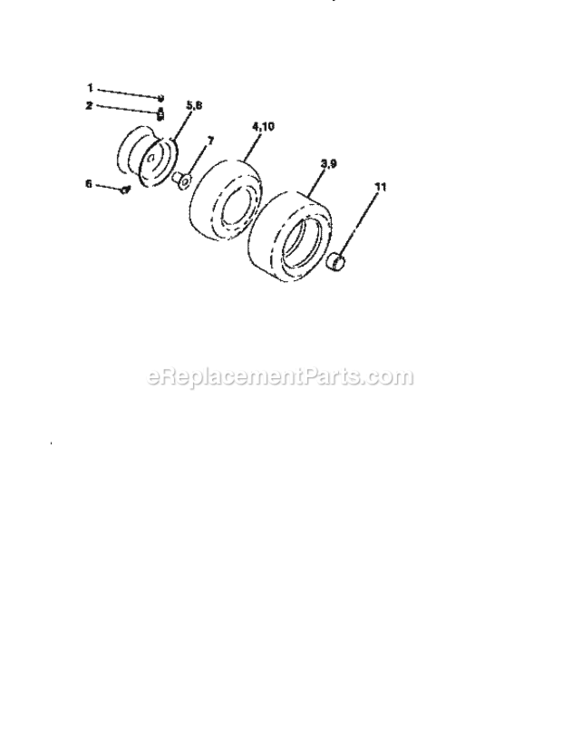 Page G Diagram and Parts List for 917258544  Craftsman Lawn Tractor