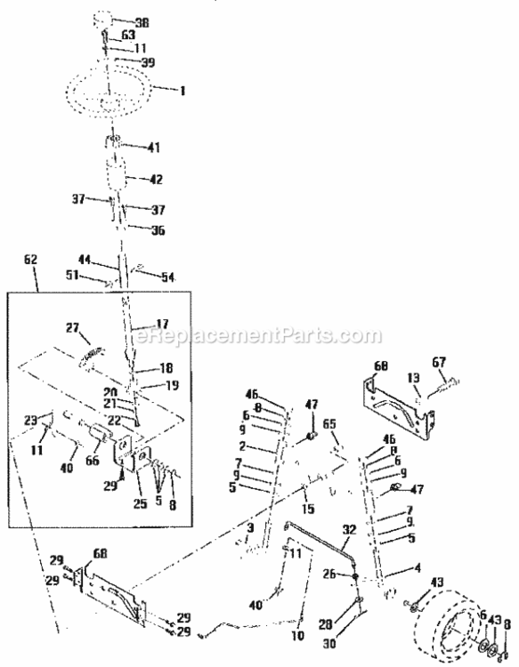 Page D Diagram and Parts List for 917258550  Craftsman Lawn Tractor