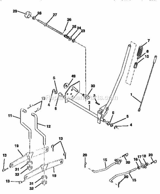 Page I Diagram and Parts List for 917258550  Craftsman Lawn Tractor