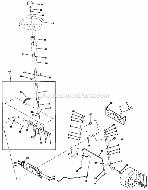 Page D Diagram and Parts List for 917258551  Craftsman Lawn Tractor