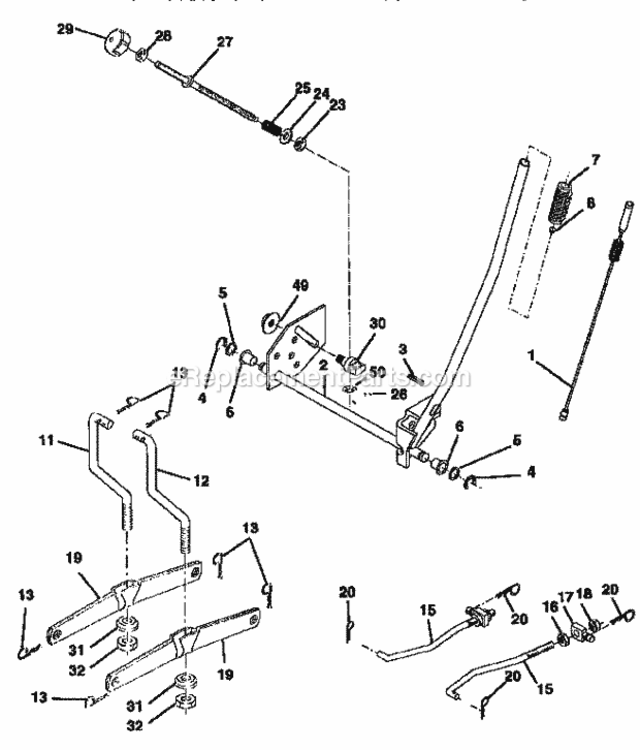 Page I Diagram and Parts List for 917258551  Craftsman Lawn Tractor