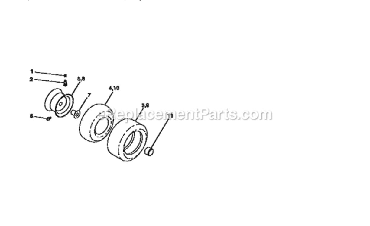 Page G Diagram and Parts List for 917258553  Craftsman Lawn Tractor